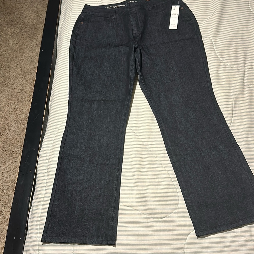 Coldwater Creek natural fit mini bootcut jeans 14P